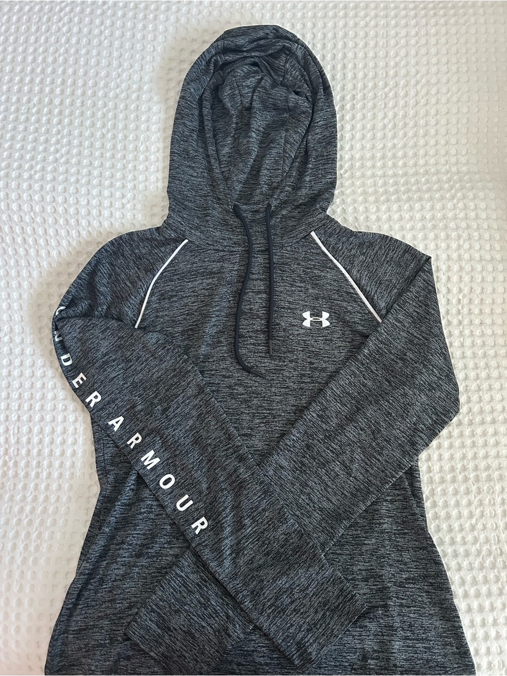 Under Armour Women's Heather Charcoal Hooded Pullover